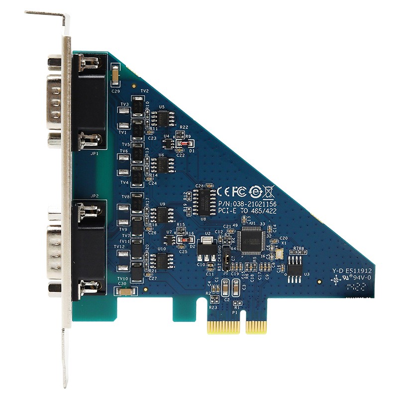 PCI-E轉2口RS-485/422多串口卡
